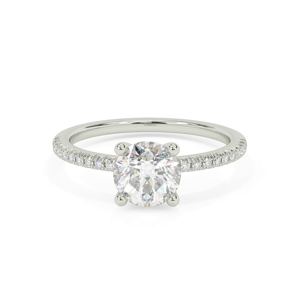 360 degree view of Renata Pavé Diamond Engagement Ring