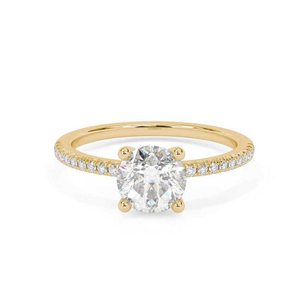 360 degree view of Renata Pavé Diamond Engagement Ring