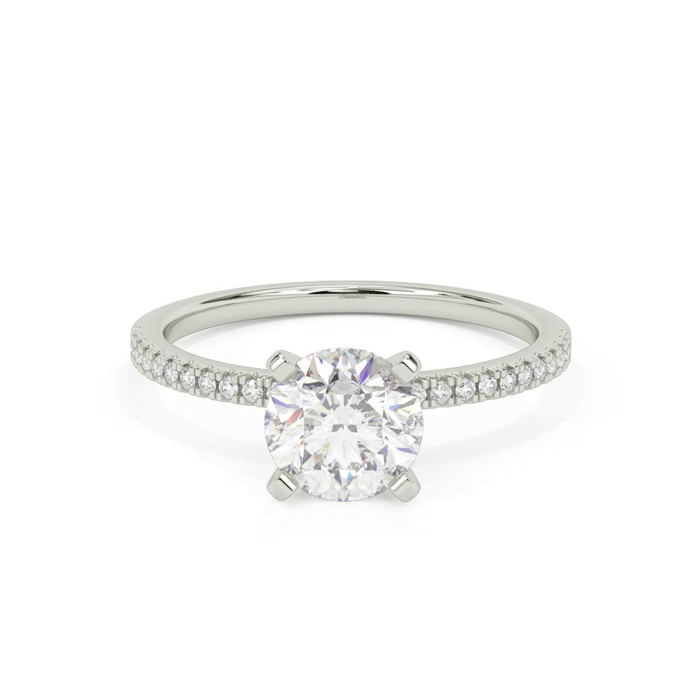 360 degree view of Callista Pavé Diamond Engagement Ring