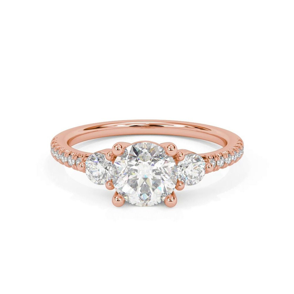 360 degree view of Brigitte Diamond Accent Engagement Ring