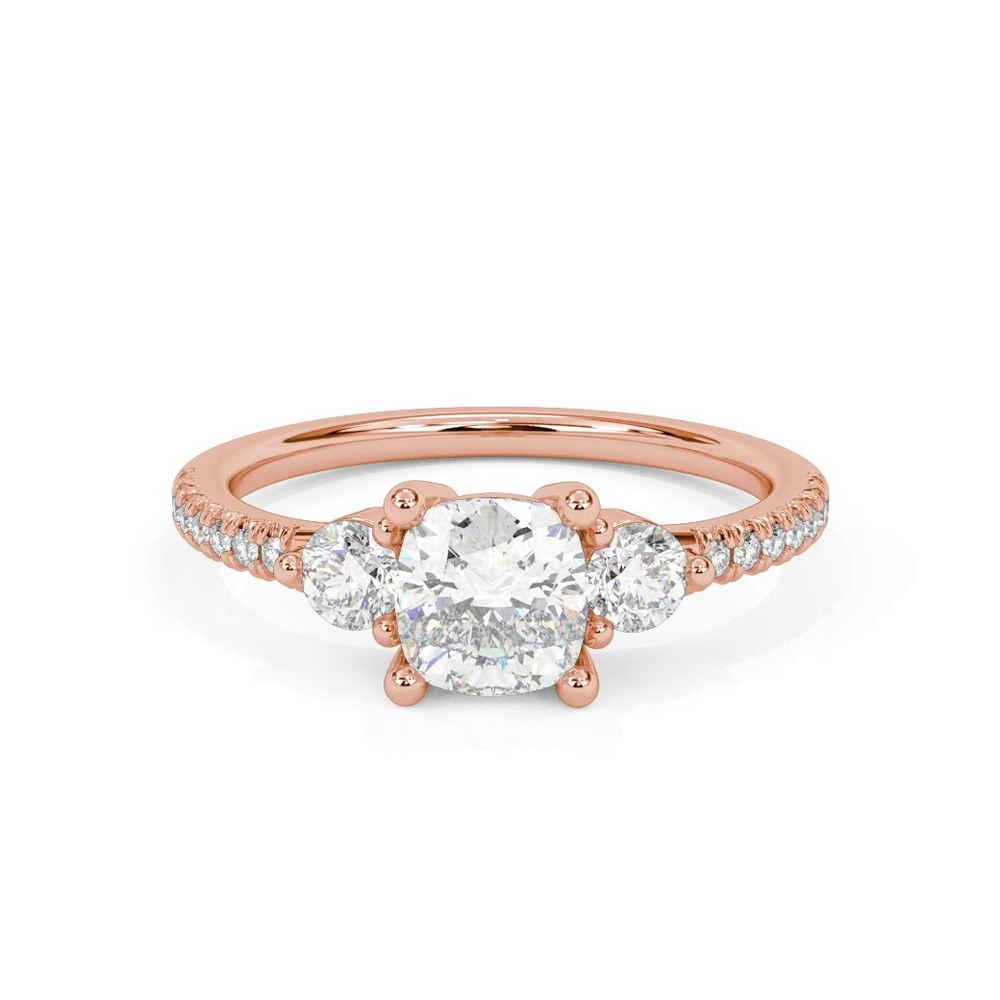 360 degree view of Brigitte Diamond Accent Engagement Ring