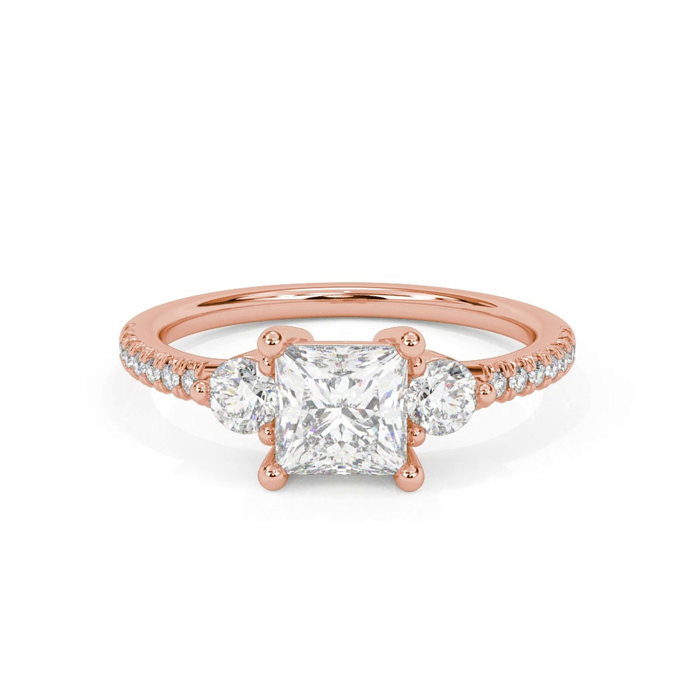 360 degree view of Brigitte Diamond Accent Engagement Ring