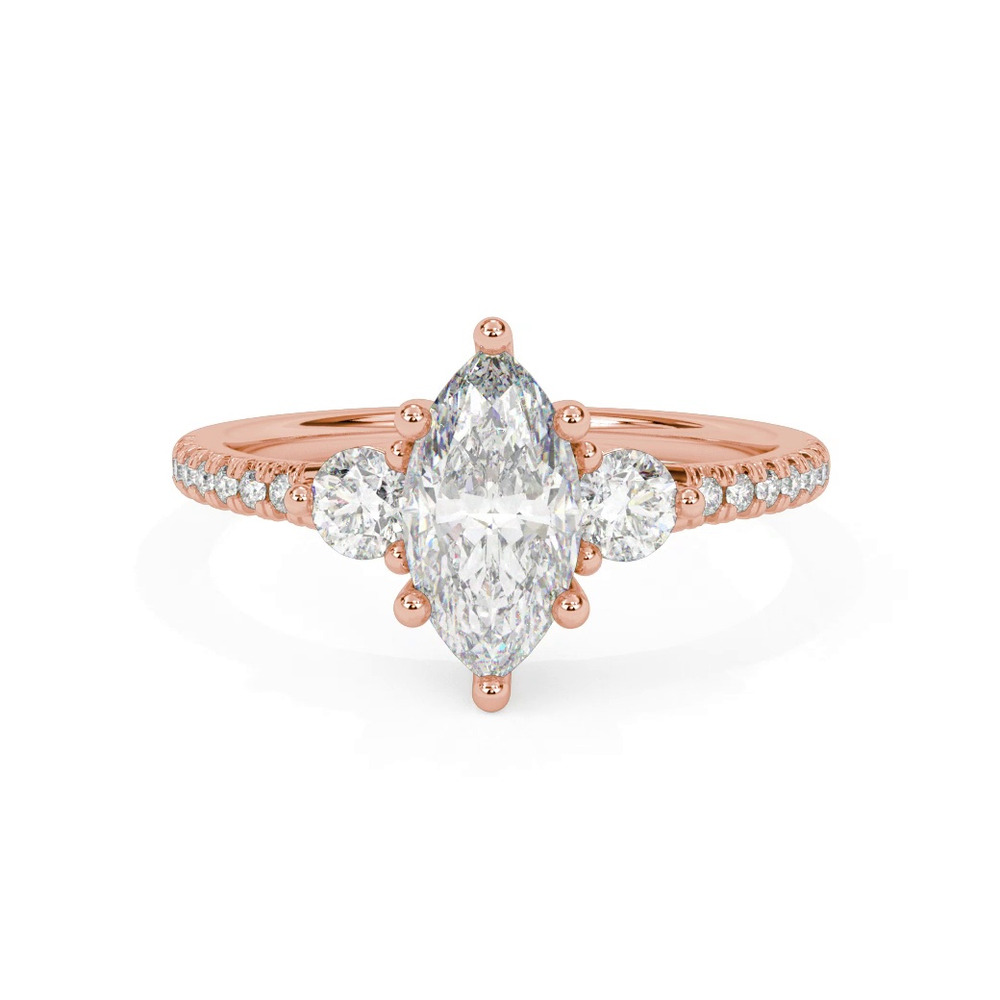 360 degree view of Brigitte Diamond Accent Engagement Ring