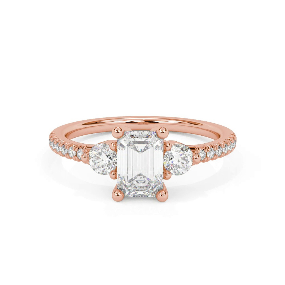 360 degree view of Brigitte Diamond Accent Engagement Ring