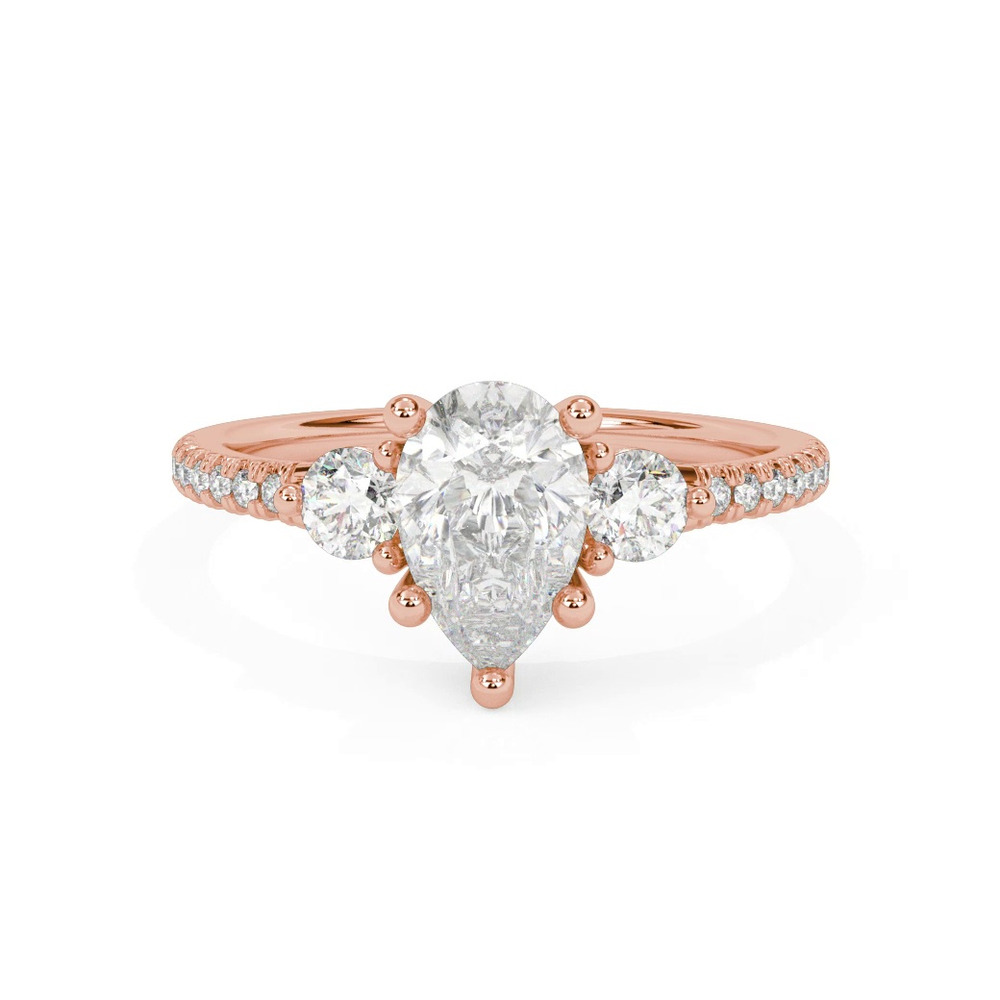 360 degree view of Brigitte Diamond Accent Engagement Ring