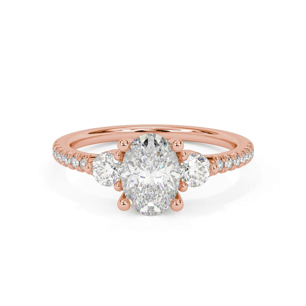 360 degree view of Brigitte Diamond Accent Engagement Ring