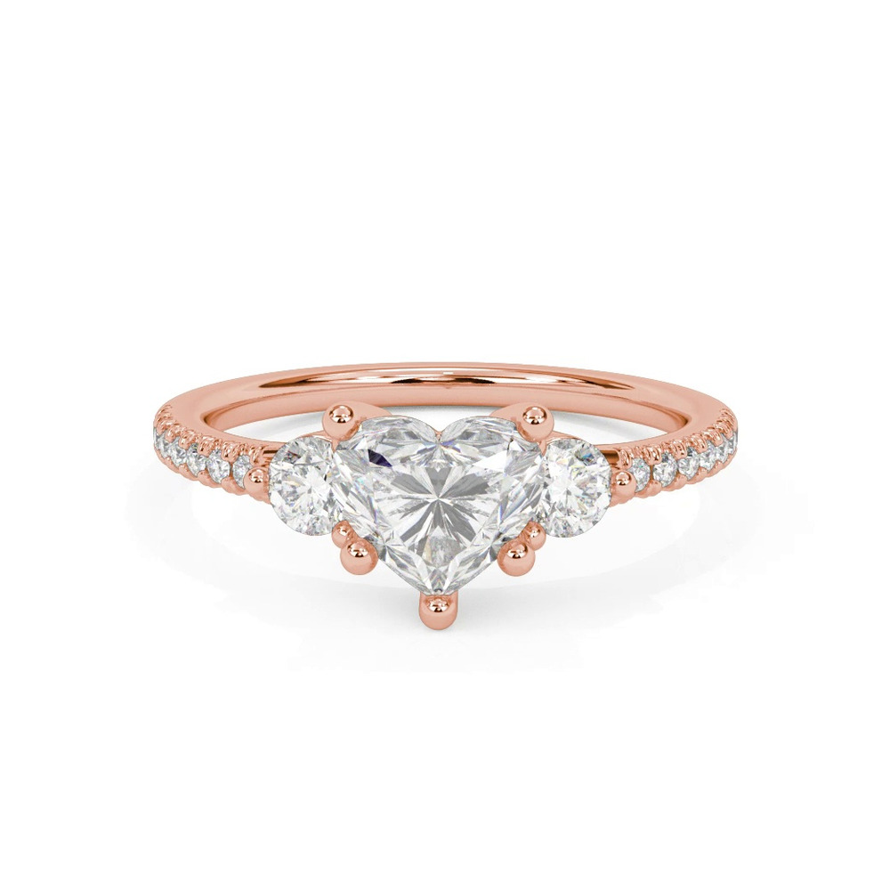 360 degree view of Brigitte Diamond Accent Engagement Ring
