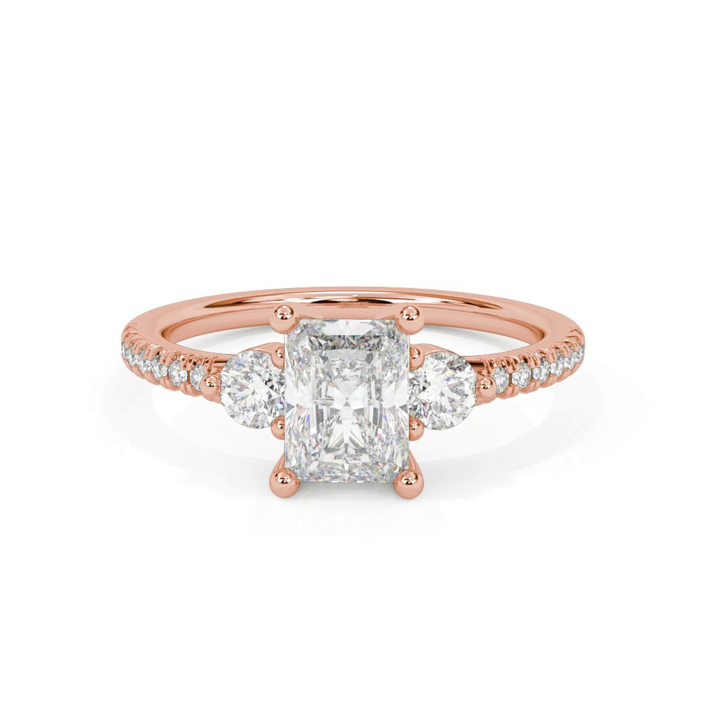 360 degree view of Brigitte Diamond Accent Engagement Ring
