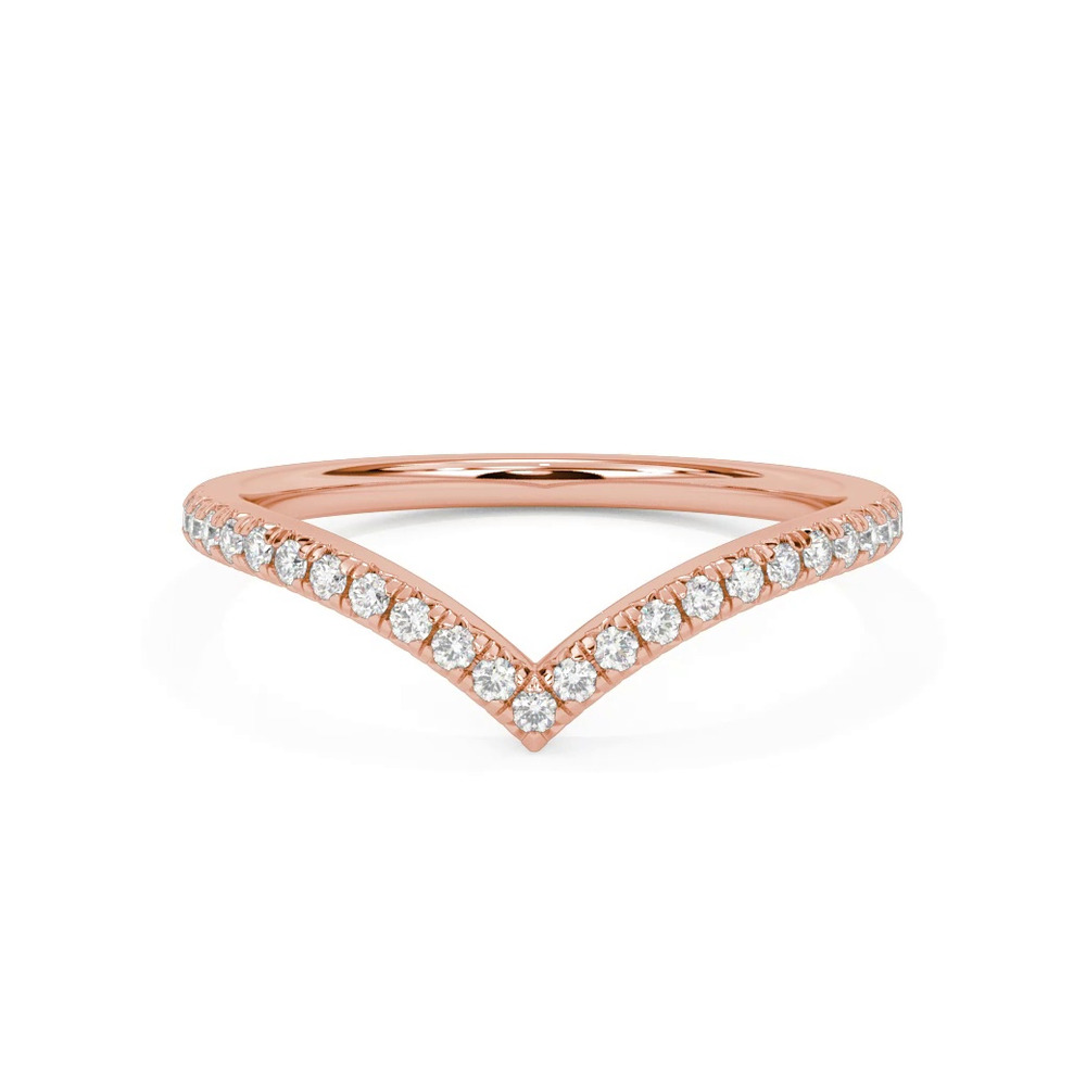 360 degree view of Brigitte Pave Diamond V-Band