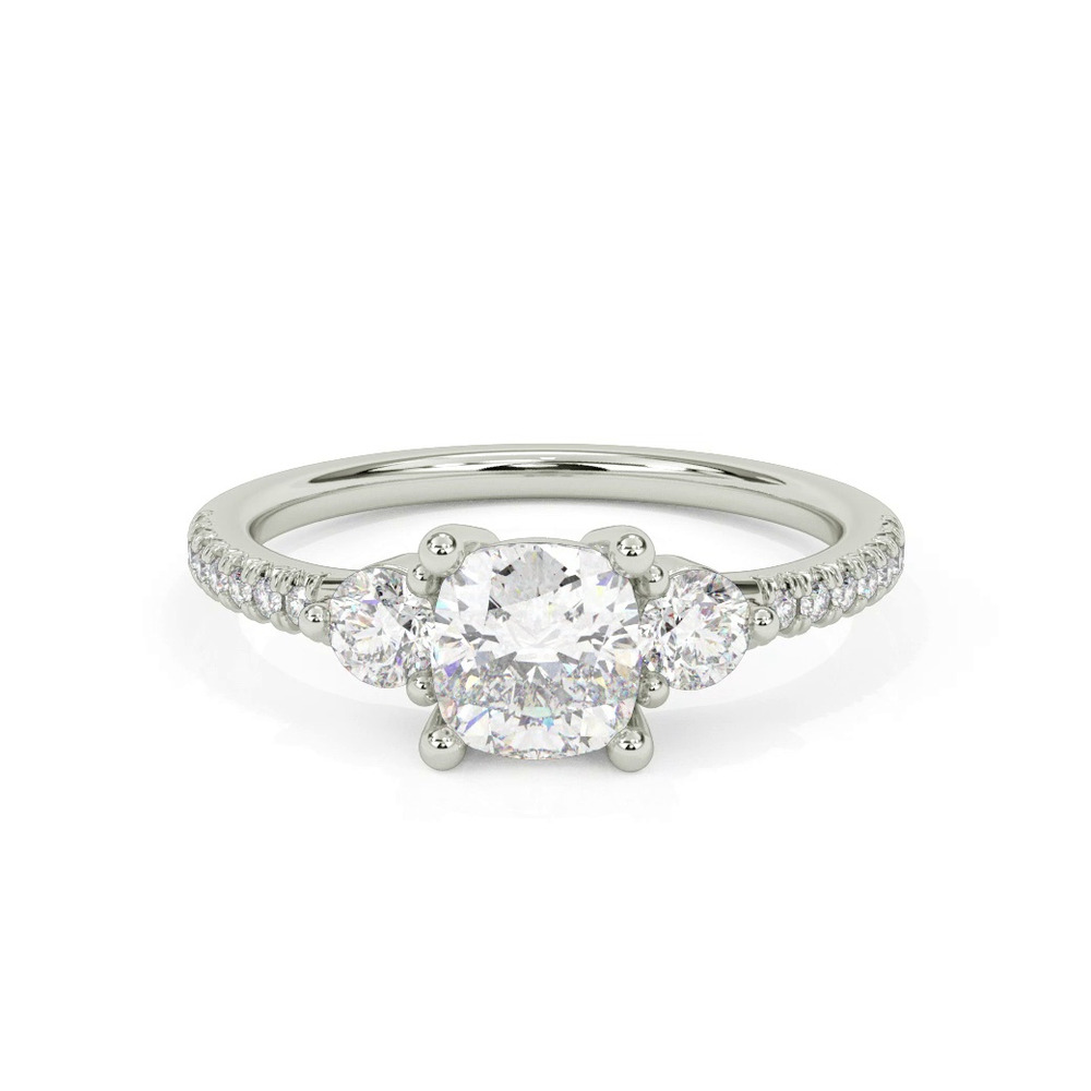 360 degree view of Brigitte Diamond Accent Engagement Ring