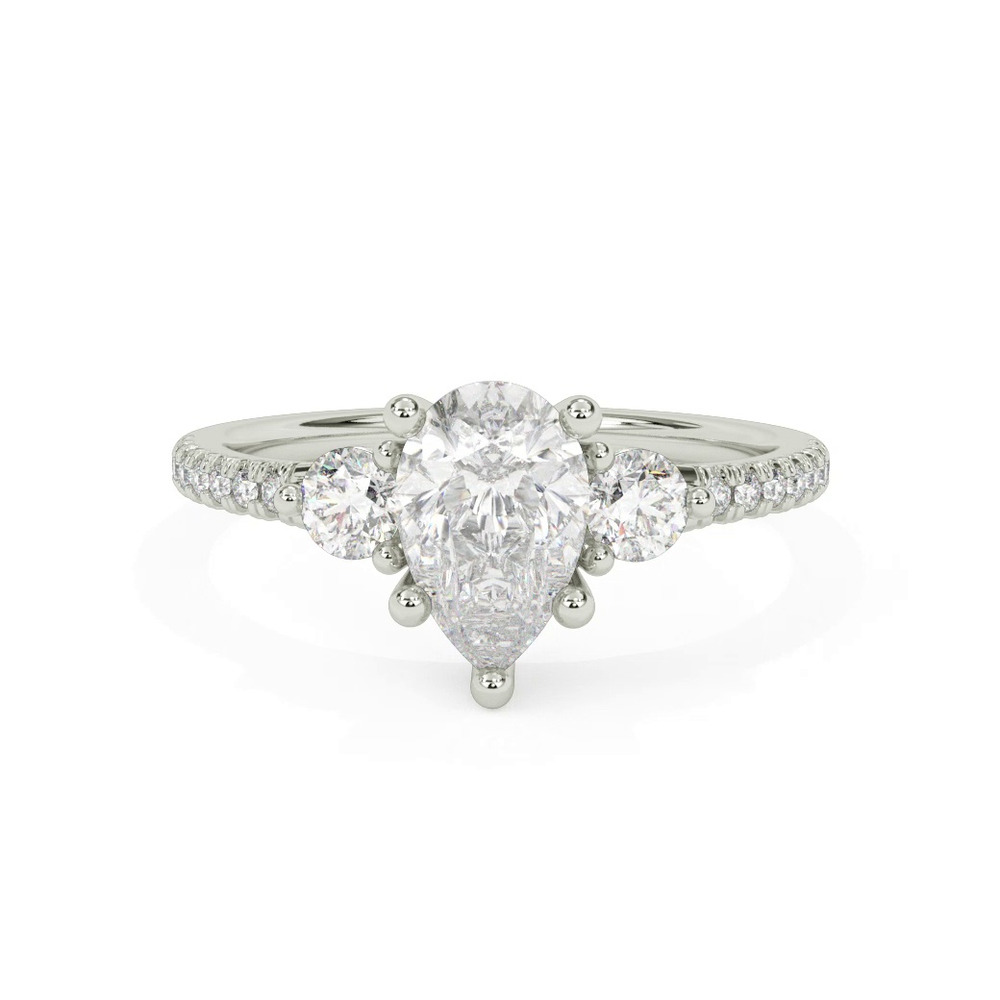 360 degree view of Brigitte Diamond Accent Engagement Ring