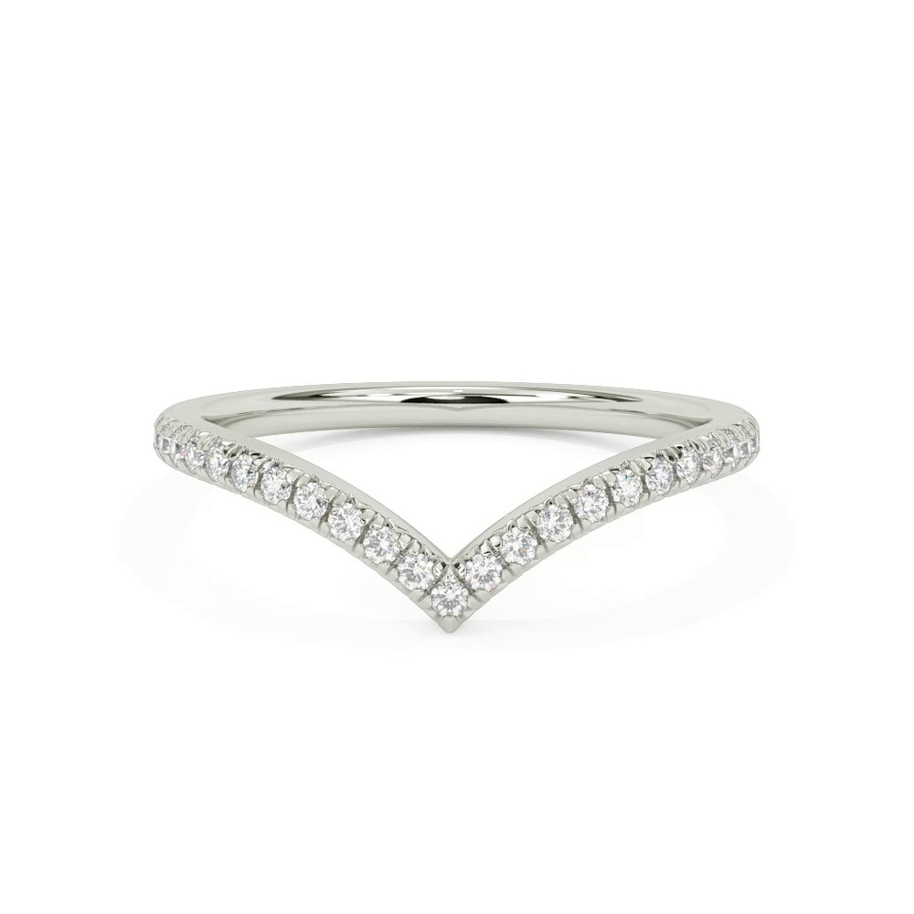360 degree view of Brigitte Pave Diamond V-Band