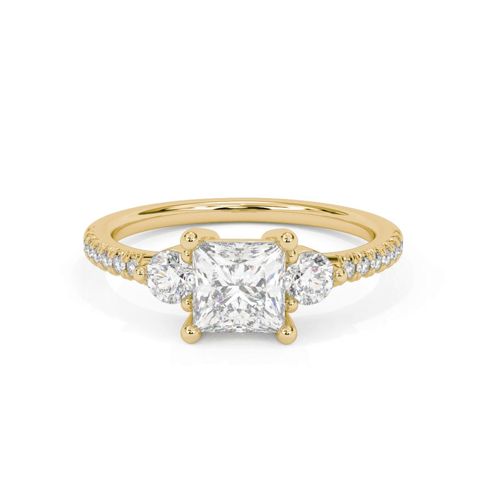 360 degree view of Brigitte Diamond Accent Engagement Ring
