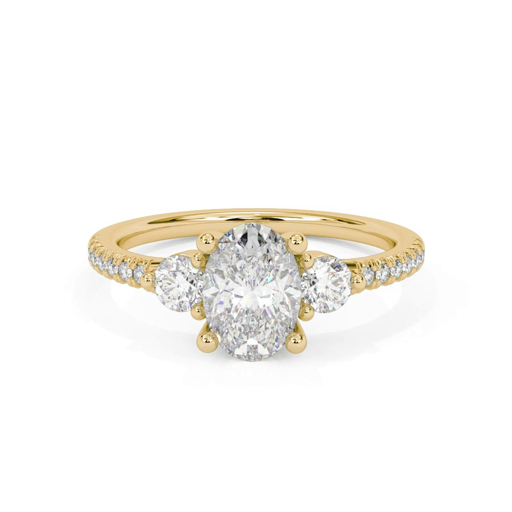 360 degree view of Brigitte Diamond Accent Engagement Ring