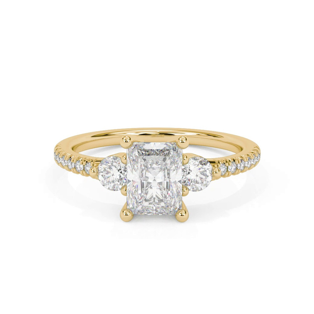 360 degree view of Brigitte Diamond Accent Engagement Ring