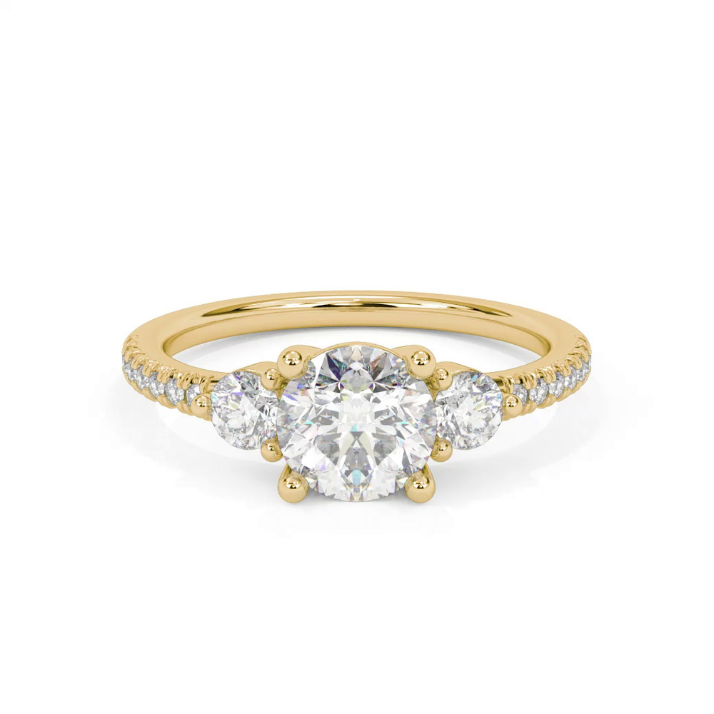 360 degree view of Brigitte Pavé Engagement Ring