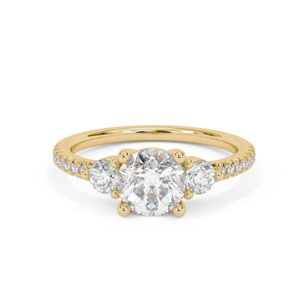 360 degree view of Brigitte Diamond Accent Engagement Ring