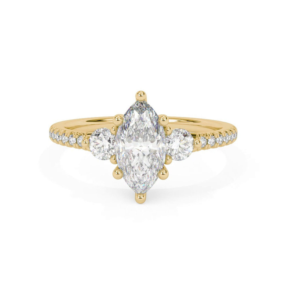 360 degree view of Brigitte Diamond Accent Engagement Ring