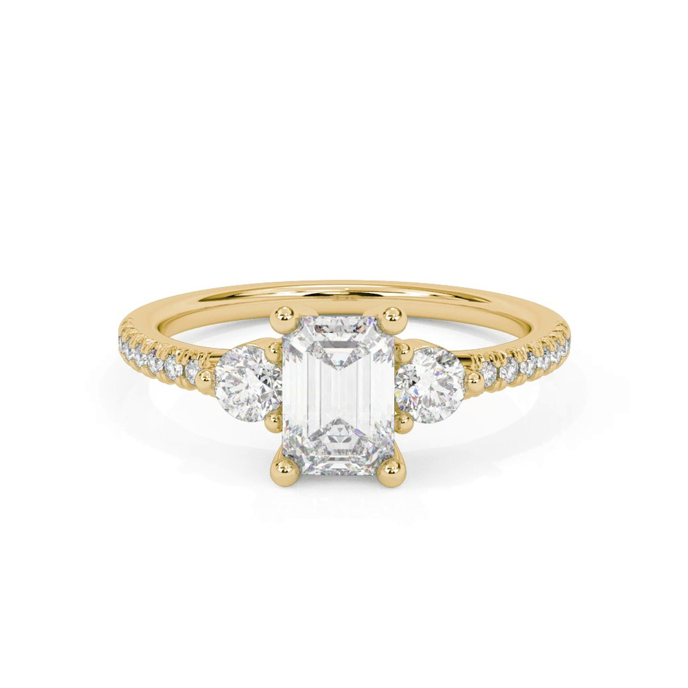 360 degree view of Brigitte Diamond Accent Engagement Ring
