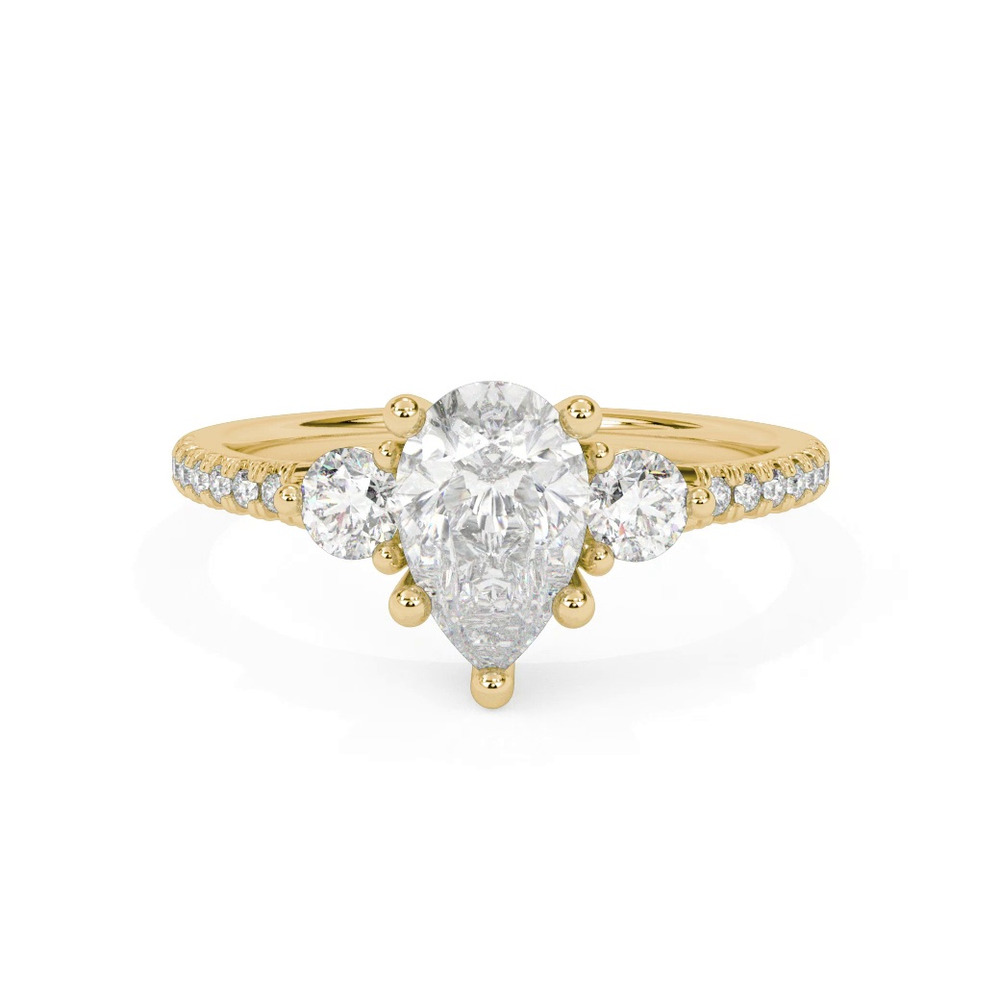 360 degree view of Brigitte Diamond Accent Engagement Ring
