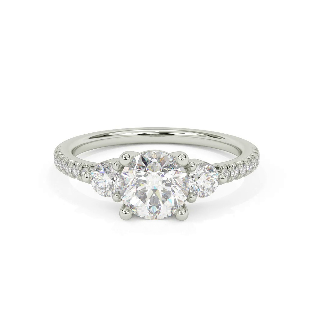 360 degree view of Brigitte Diamond Accent Engagement Ring