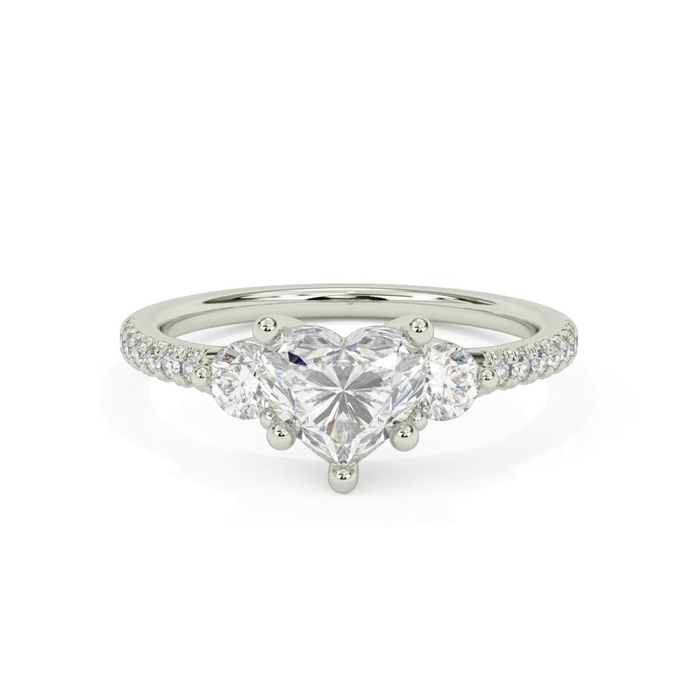 360 degree view of Brigitte Diamond Accent Engagement Ring