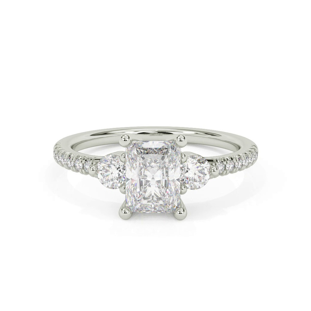 360 degree view of Brigitte Diamond Accent Engagement Ring