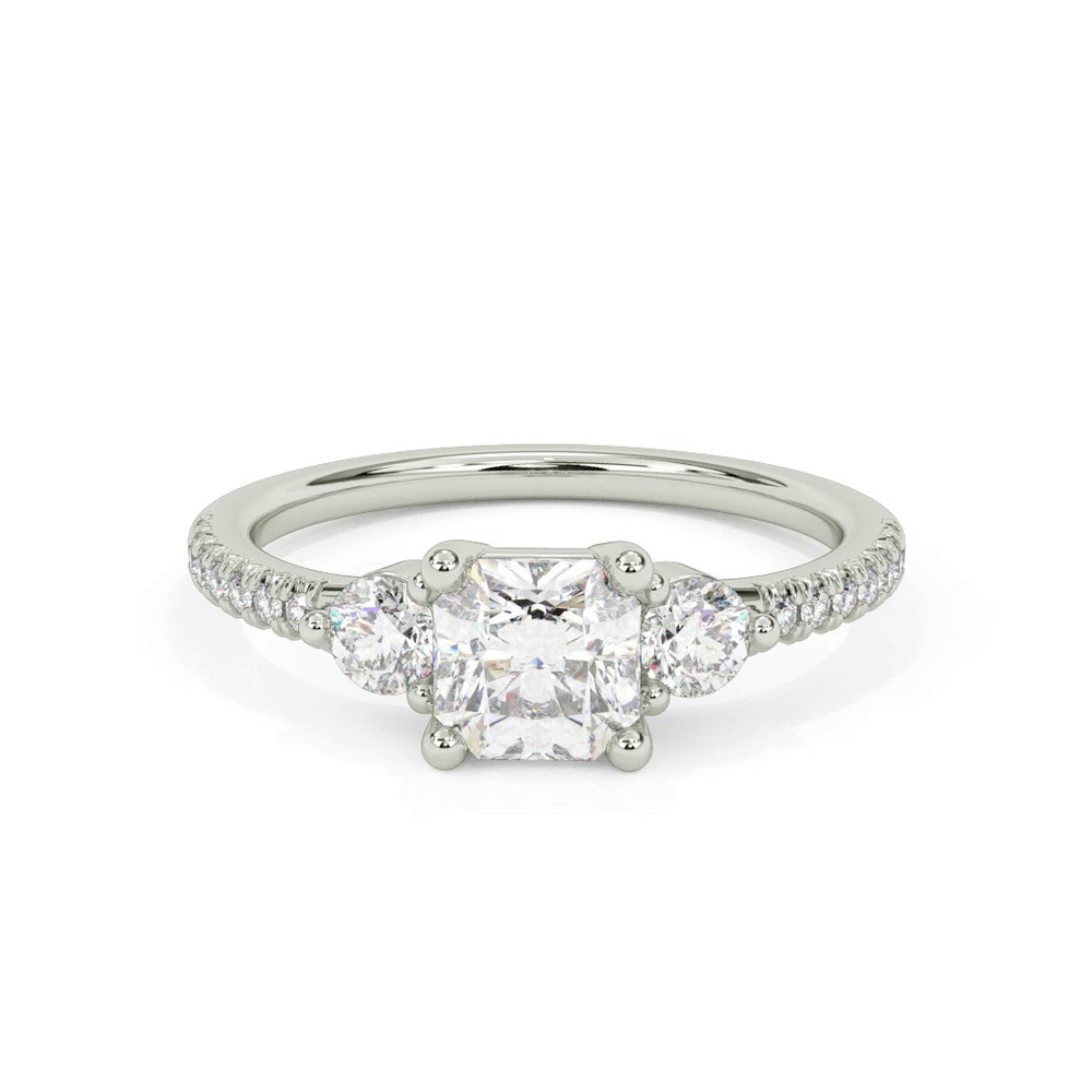 360 degree view of Brigitte Diamond Accent Engagement Ring