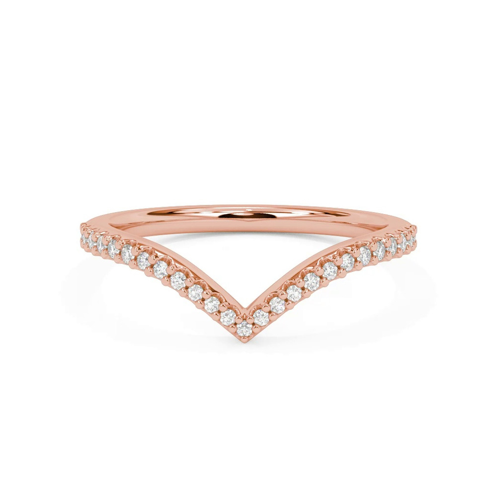 360 degree view of Marisol Pavé Chevron Band