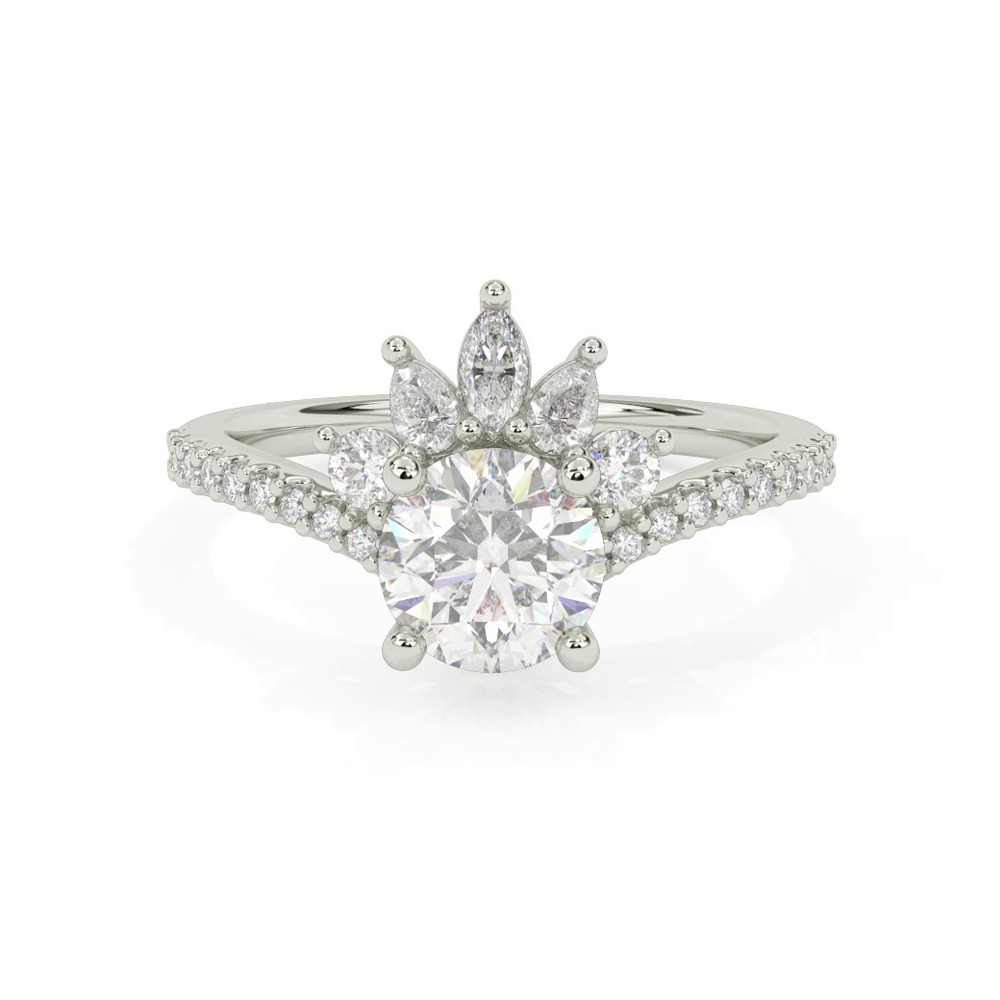 360 degree view of Marisol Tiara Engagement Ring