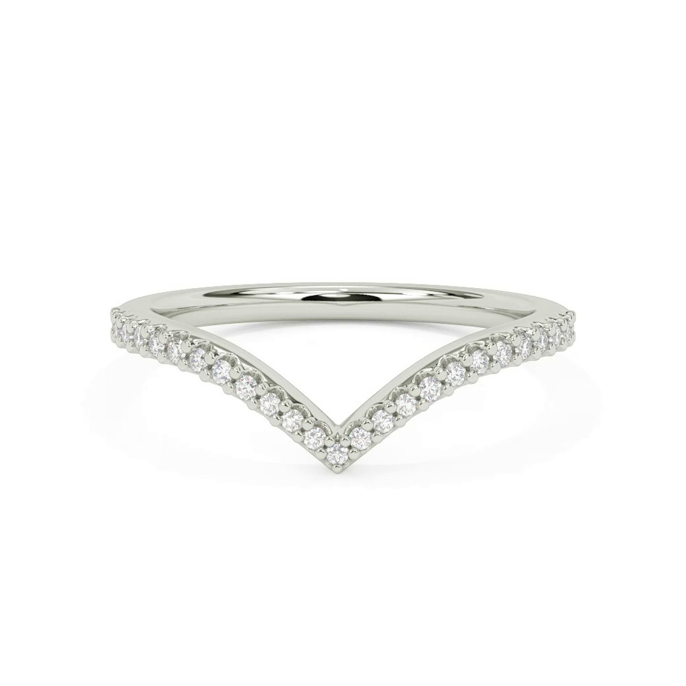 360 degree view of Marisol Pavé Chevron Band