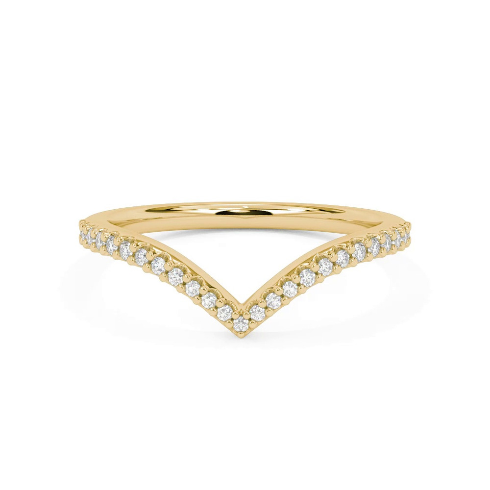 360 degree view of Marisol Pavé Chevron Band