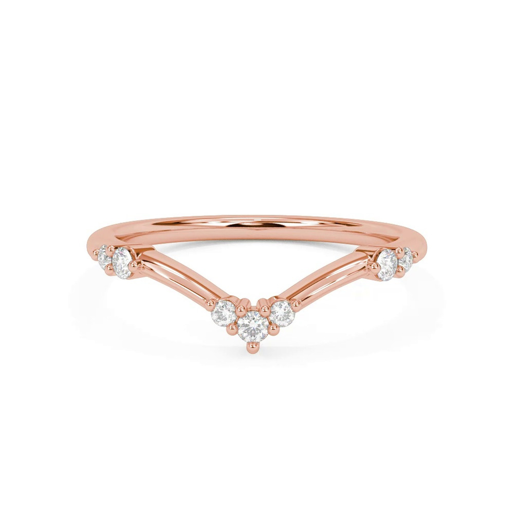 360 degree view of Dove Diamond Wedding Band