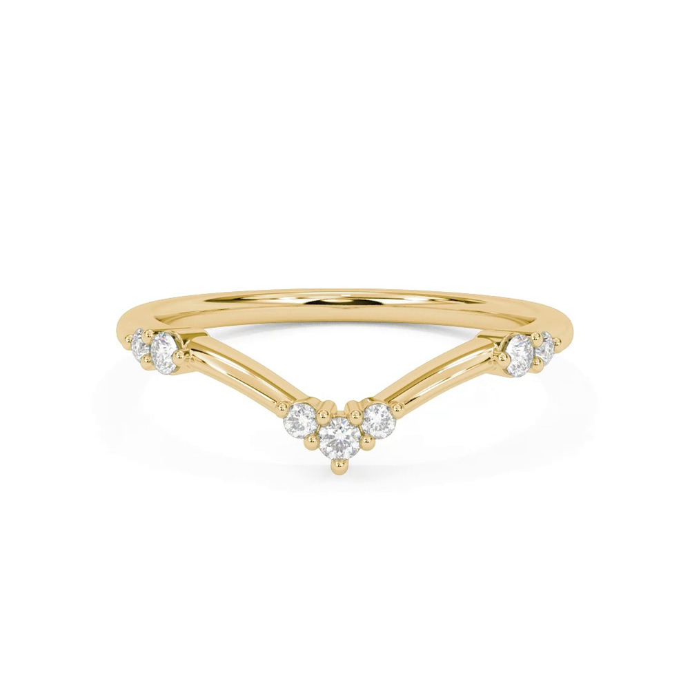 360 degree view of Dove Diamond Wedding Band