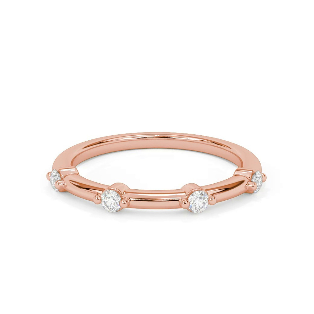 360 degree view of Daria Classic Diamond Wedding Band
