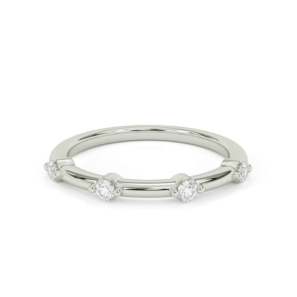 360 degree view of Daria Classic Diamond Wedding Band