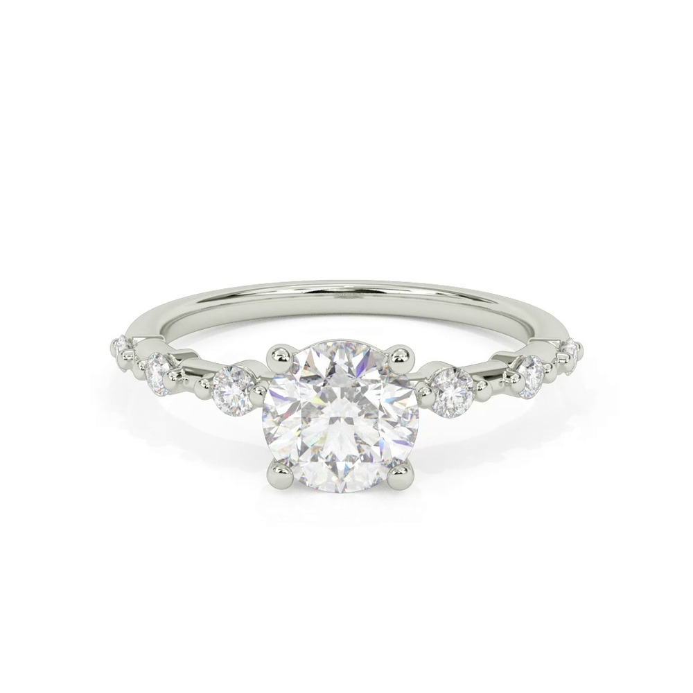 360 degree view of Courtney Spaced Diamond Engagement Ring