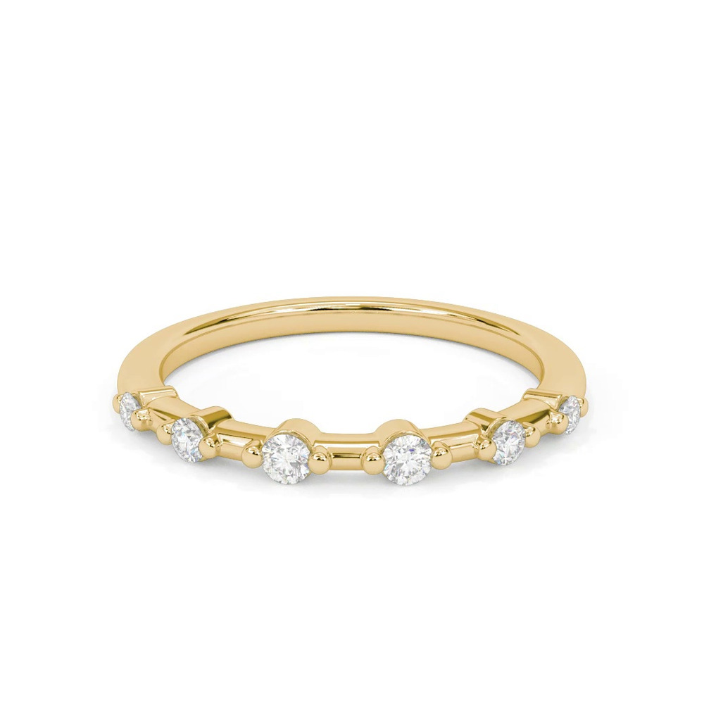 360 degree view of Courtney Spaced Diamond Wedding Band