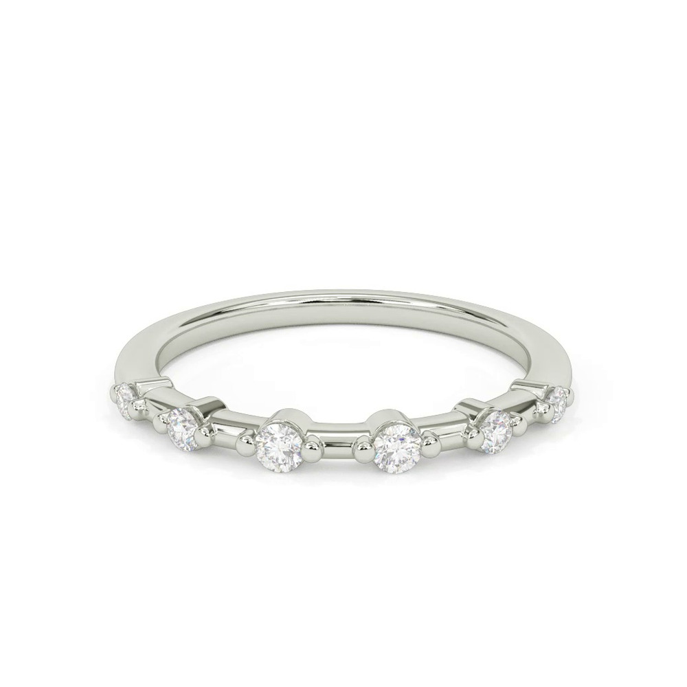 360 degree view of Courtney Spaced Diamond Wedding Band