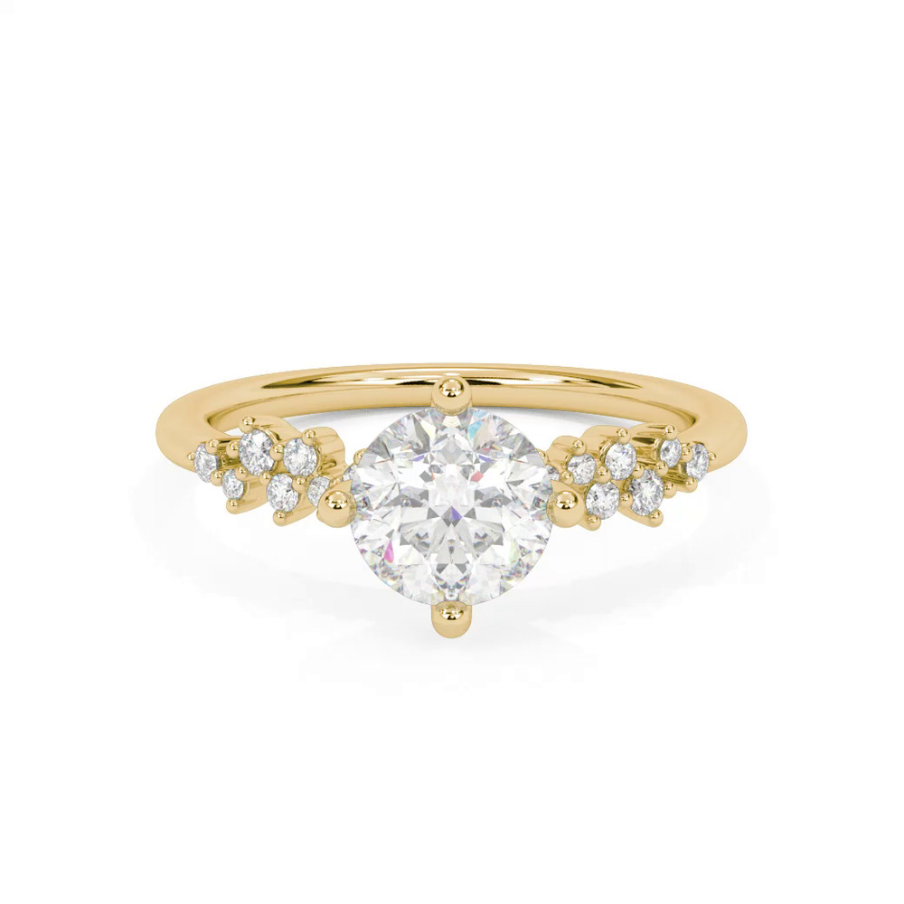 360 degree view of Coco Scattered Diamond Engagement Ring