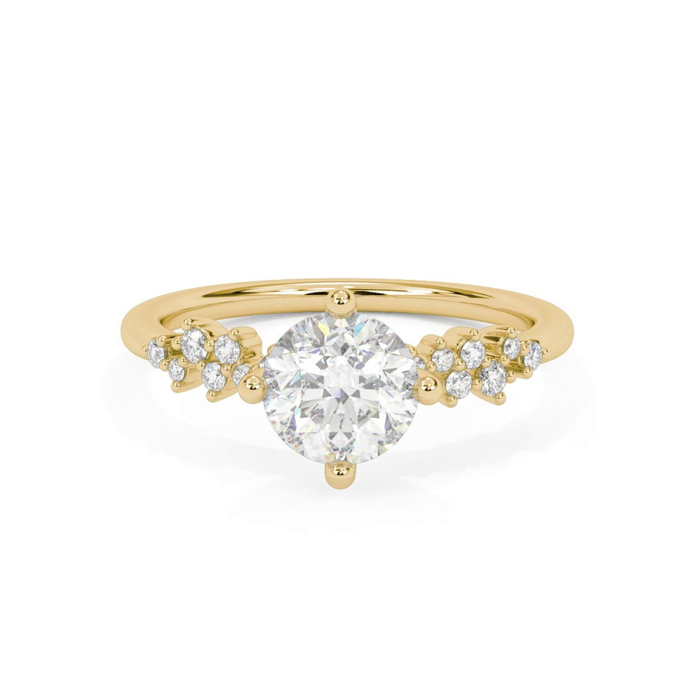 360 degree view of Coco Scattered Diamond Engagement Ring