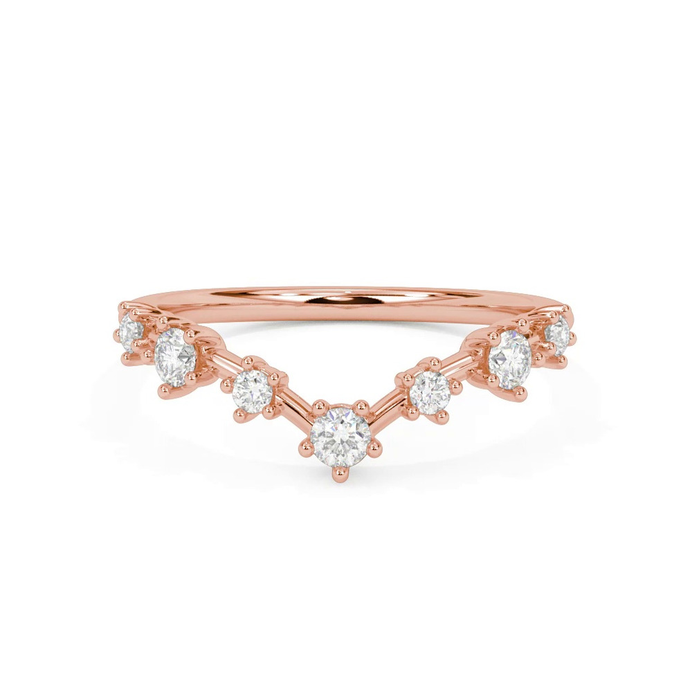 360 degree view of Carol Classic Diamond Wedding Band