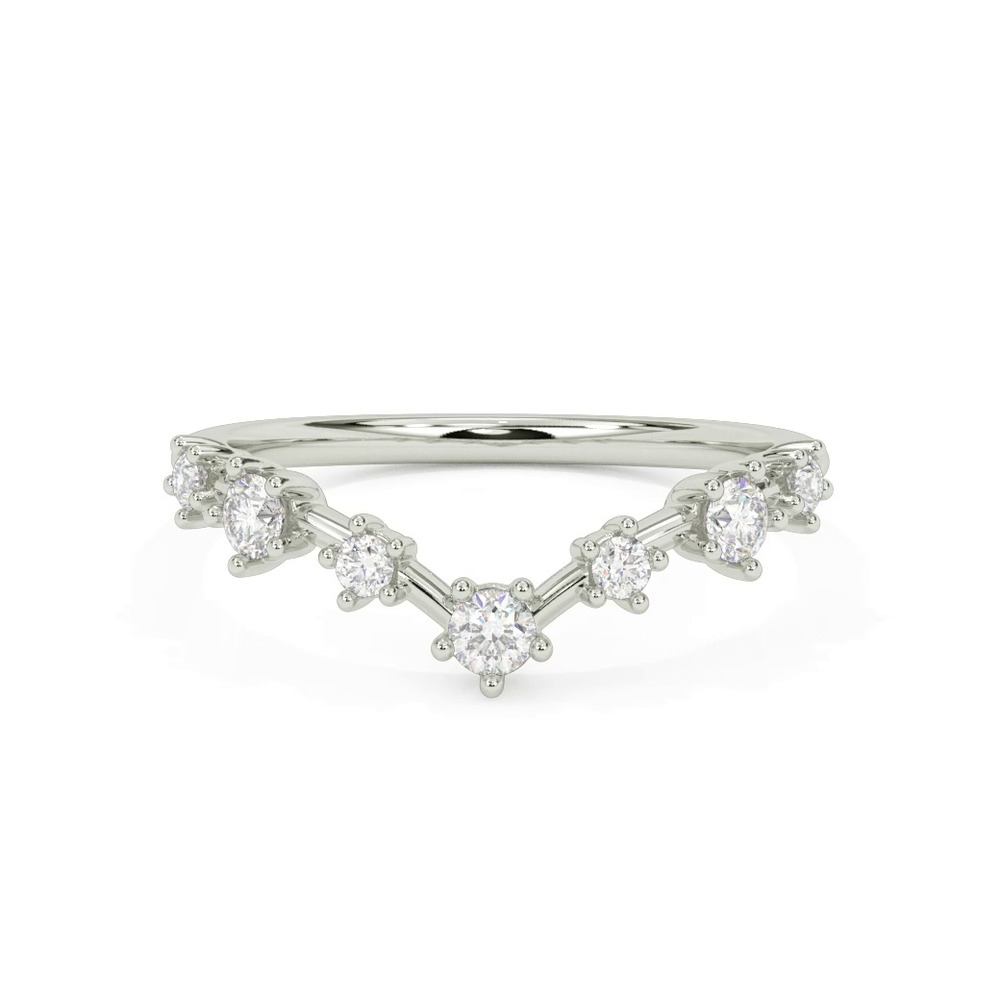 360 degree view of Carol Classic Diamond Wedding Band