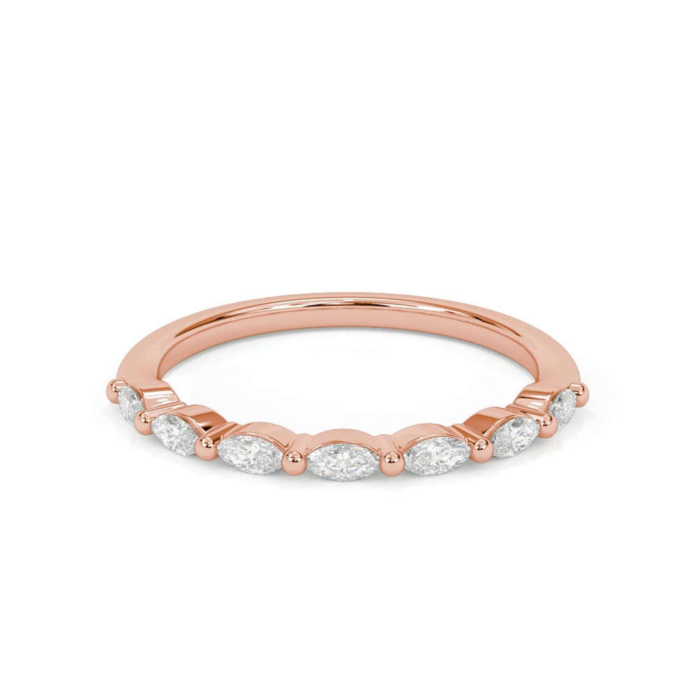 360 degree view of Allegra Marquis Diamond Band
