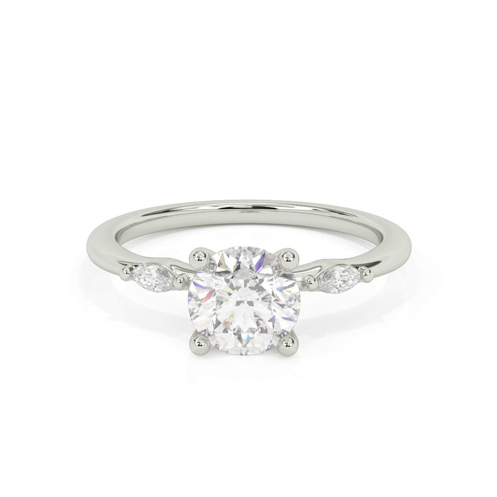 360 degree view of Allegra Marquis Accent Engagement Ring