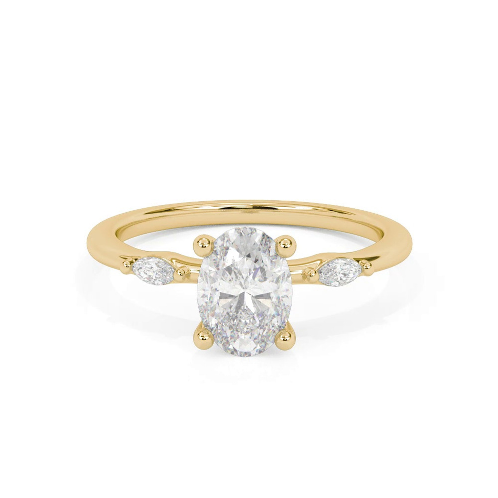 360 degree view of Allegra Marquis Accent Engagement Ring