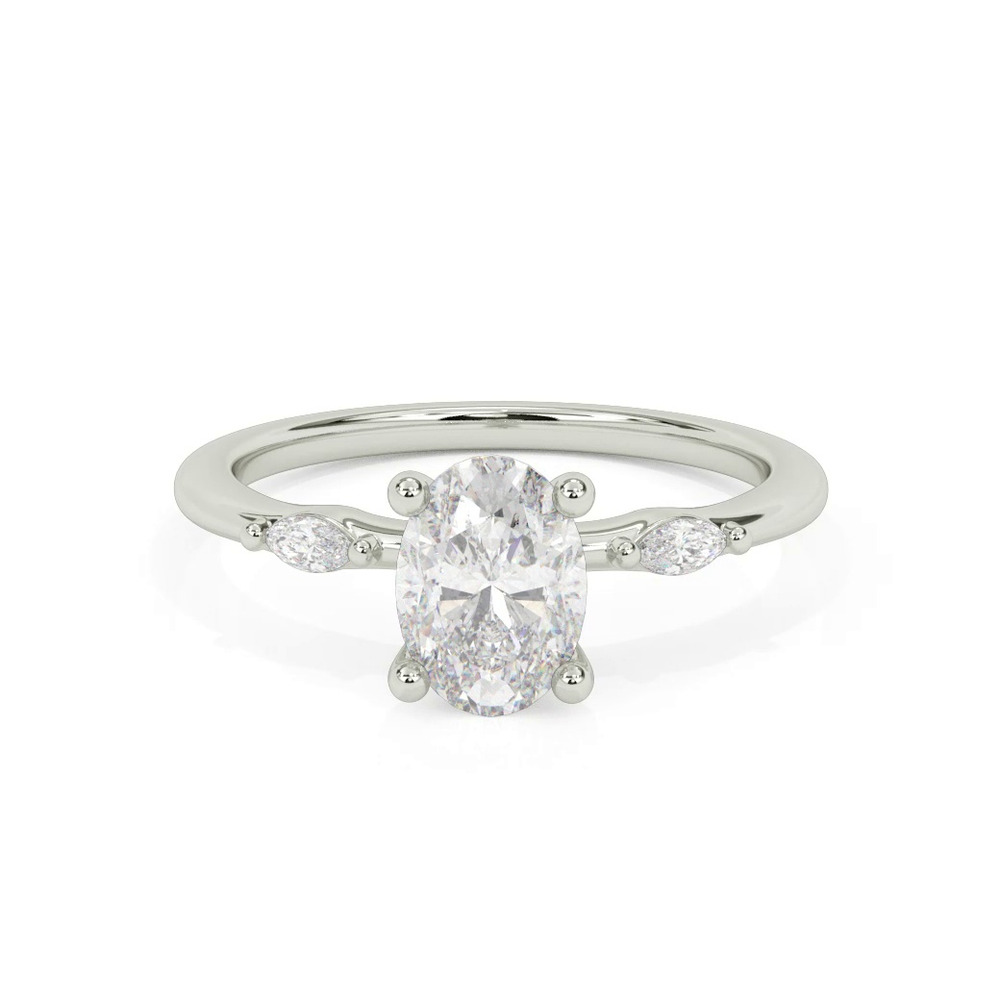 360 degree view of Allegra Marquis Accent Engagement Ring