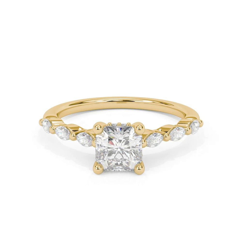 360 degree view of Betty Marquise Lab Diamond Engagement Ring