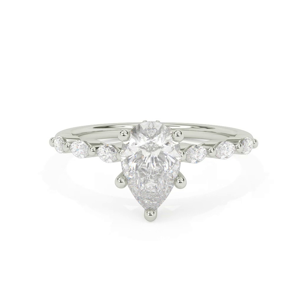 360 degree view of Betty Marquise Lab Diamond Engagement Ring