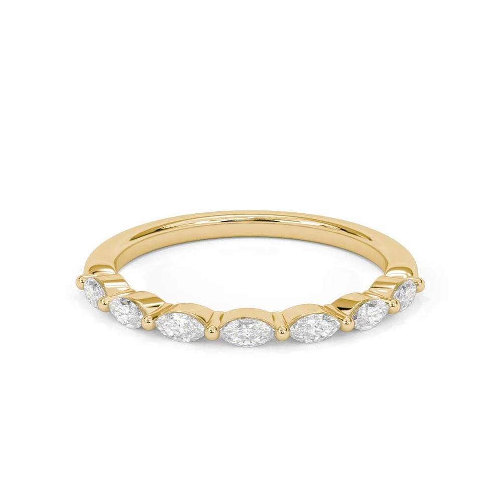 360 degree view of Betty Marquise Lab Diamond Band